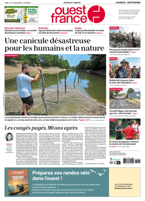 Cover of Ouest France (Loudeac / Rostrenen)