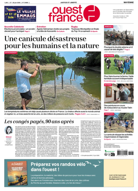 Cover of Ouest France (Mayenne)