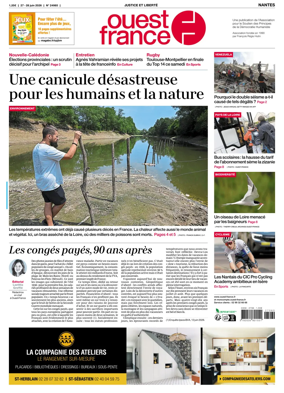 Cover of Ouest France (Nantes)