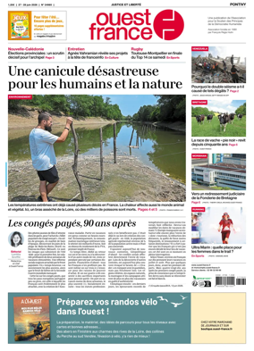 Cover of Ouest France (Pontivy)