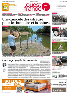Cover of Ouest France (Pornic / Pays de Retz)