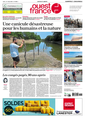 Cover of Ouest-France (Quimperle Concarneau)