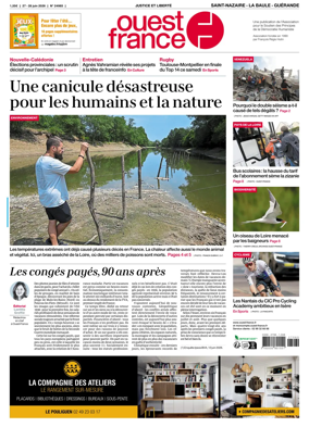 Cover of Ouest France (Saint-Nazaire La Baule Guerande)