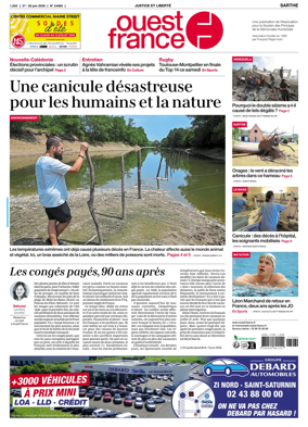 Cover of Ouest France (Sarthe)