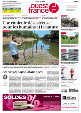 Cover of Ouest France (Vannes)