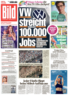 Cover of BILD Stuttgart