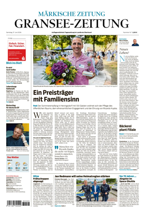 Cover of Gransee-Zeitung