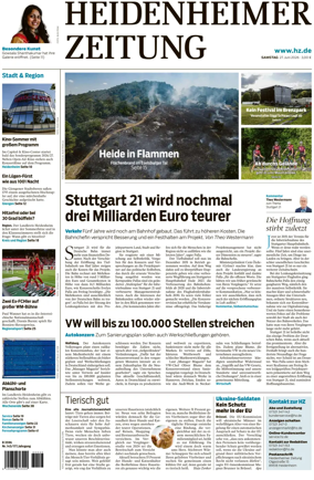 Cover of Heidenheimer Zeitung