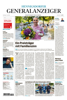 Cover of Hennigsdorfer Generalanzeiger