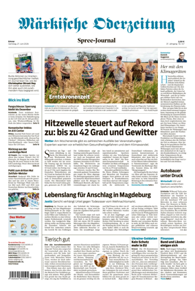Cover of Markische Oderzeitung Erkner