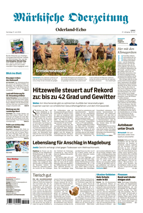 Cover of Markische Oderzeitung Oderland-Echo