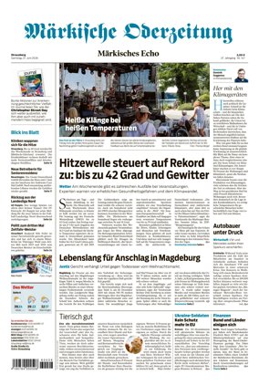 Cover of Markische Oderzeitung Strausberg