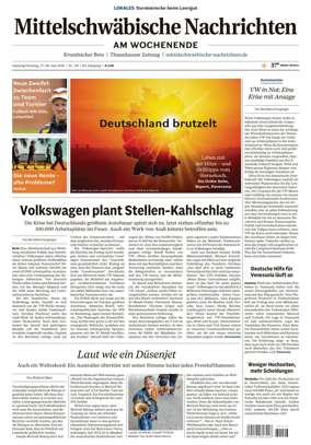 Cover of Mittelschwaebische Nachrichten