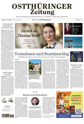 Cover of Ostthuringer Zeitung (Schleiz)