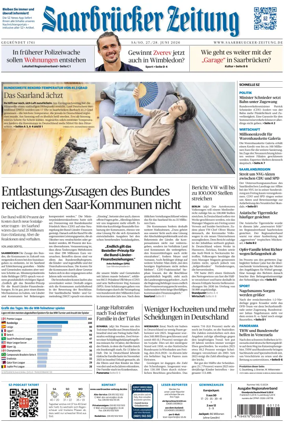 Cover of Saarbruecker Zeitung