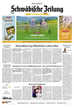 Cover of Schwabische Zeitung (Alb-Donau)