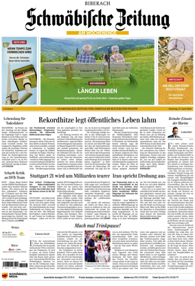 Cover of Schwabische Zeitung (Biberach)