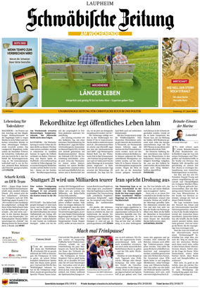 Cover of Schwabische Zeitung (Laupheim)