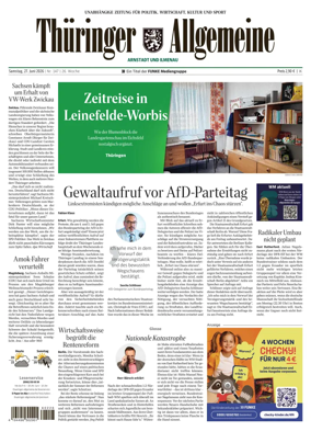 Cover of Thuringer Allgemeine (Arnstadt und Ilmenauz)