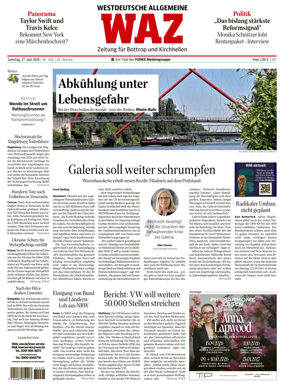 Cover of Westdeutsche Allgemeine Zeitung (Bottrop)