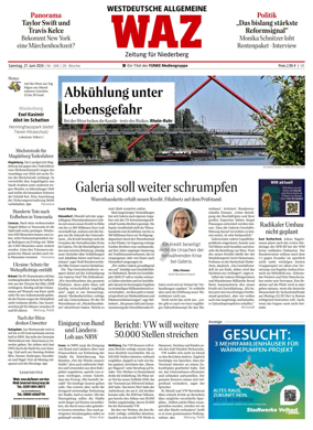 Cover of Westdeutsche Allgemeine Zeitung (Velbert)