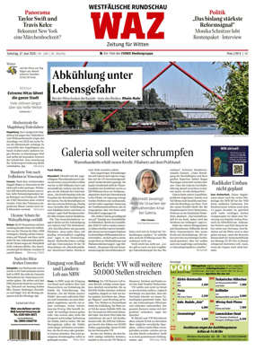 Cover of Westdeutsche Allgemeine Zeitung (Witten)