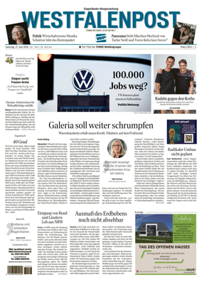 Cover of Westfalenpost (Siegen)