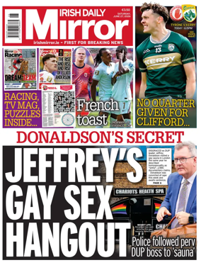 Cover of Irish Daily Mirror