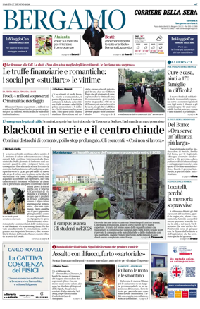 Cover of Corriere della Sera (Bergamo)