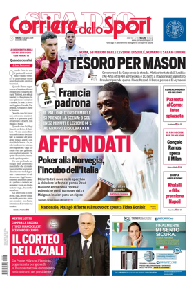 Cover of Corriere dello Sport (Lazio)