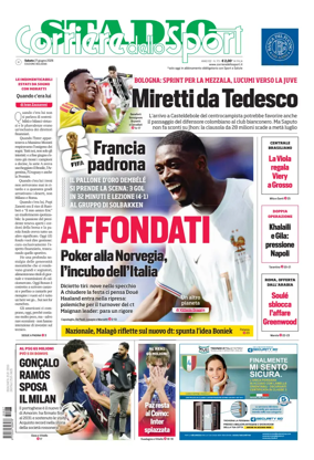 Cover of Corriere dello Sport Stadio (Bologna)