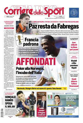 Cover of Corriere dello Sport