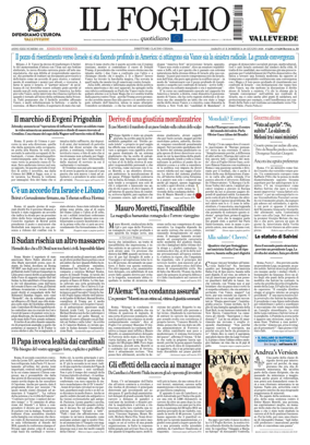Cover of Il Foglio Quotidiano