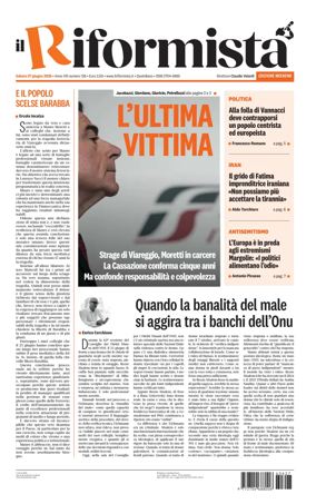 Cover of Il Riformista (Italy)