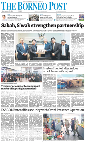 Cover of The Borneo Post (Sabah)