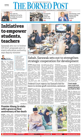 Cover of The Borneo Post (Sarawak)