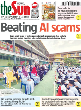 Cover of The Sun (Malaysia)