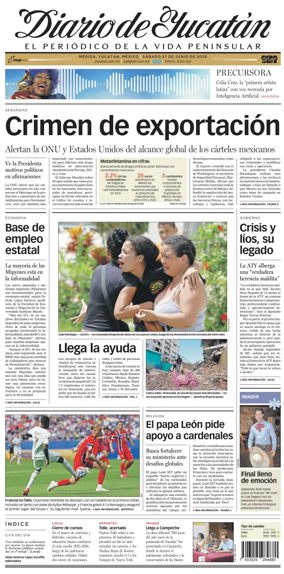Cover of Diario de Yucatan