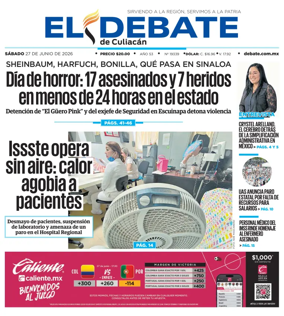 Cover of El Debate de Culiacan