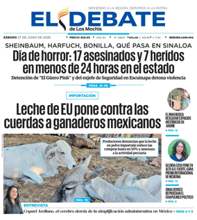 Cover of El Debate de Los Mochis