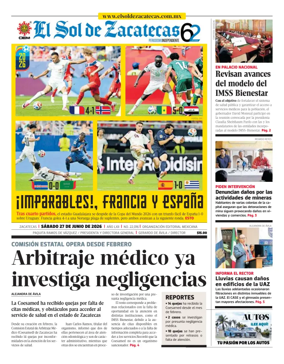 Cover of El Sol de Zacatecas
