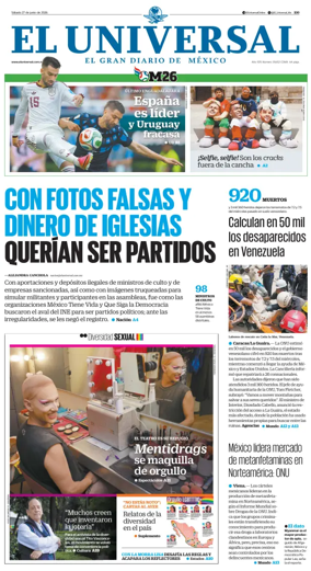 Cover of El Universal