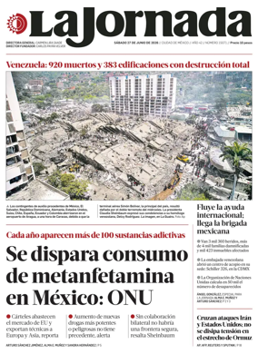 Cover of La Jornada