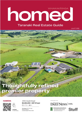 Cover of Homed Taranaki Daily News