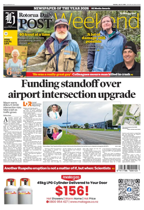 Cover of Rotorua Daily Post