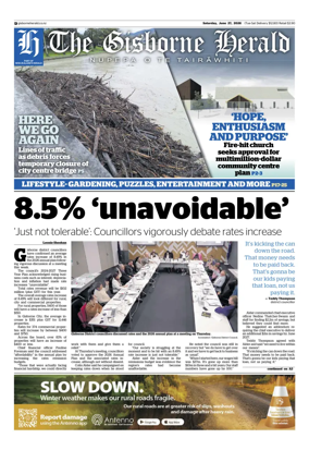 Cover of The Gisborne Herald (Saturday edition)