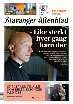 Cover of Stavanger Aftenblad