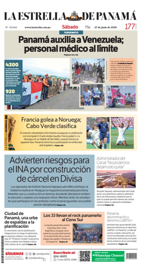 Cover of La Estrella de Panama