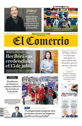 Cover of Diario El Comercio