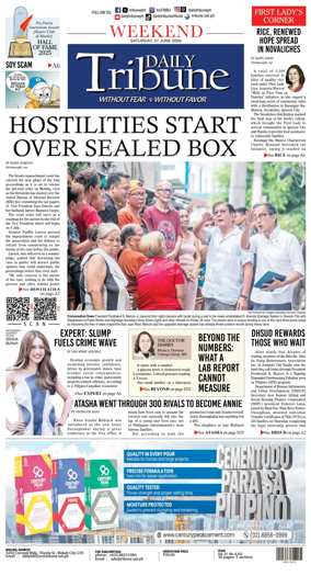 Cover of Daily Tribune (Philippines)